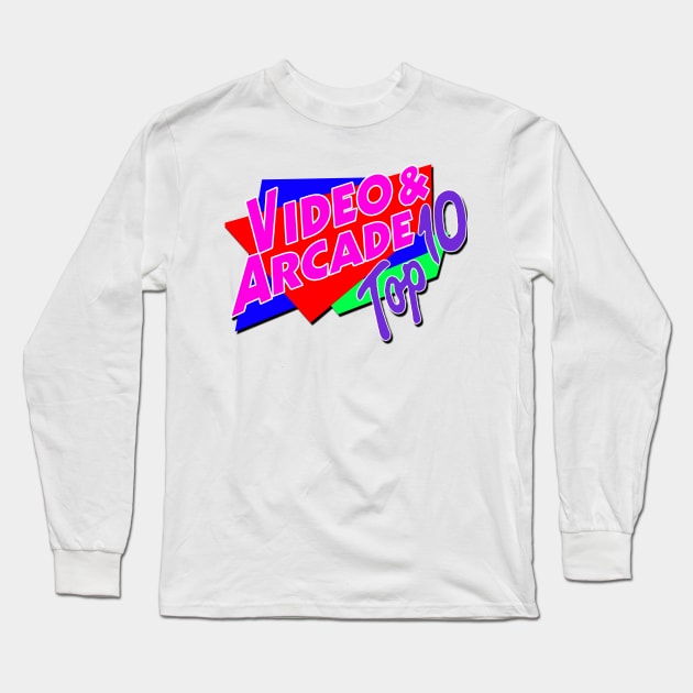 Video & Arcade top 10 Long Sleeve T-Shirt by GorillaMask